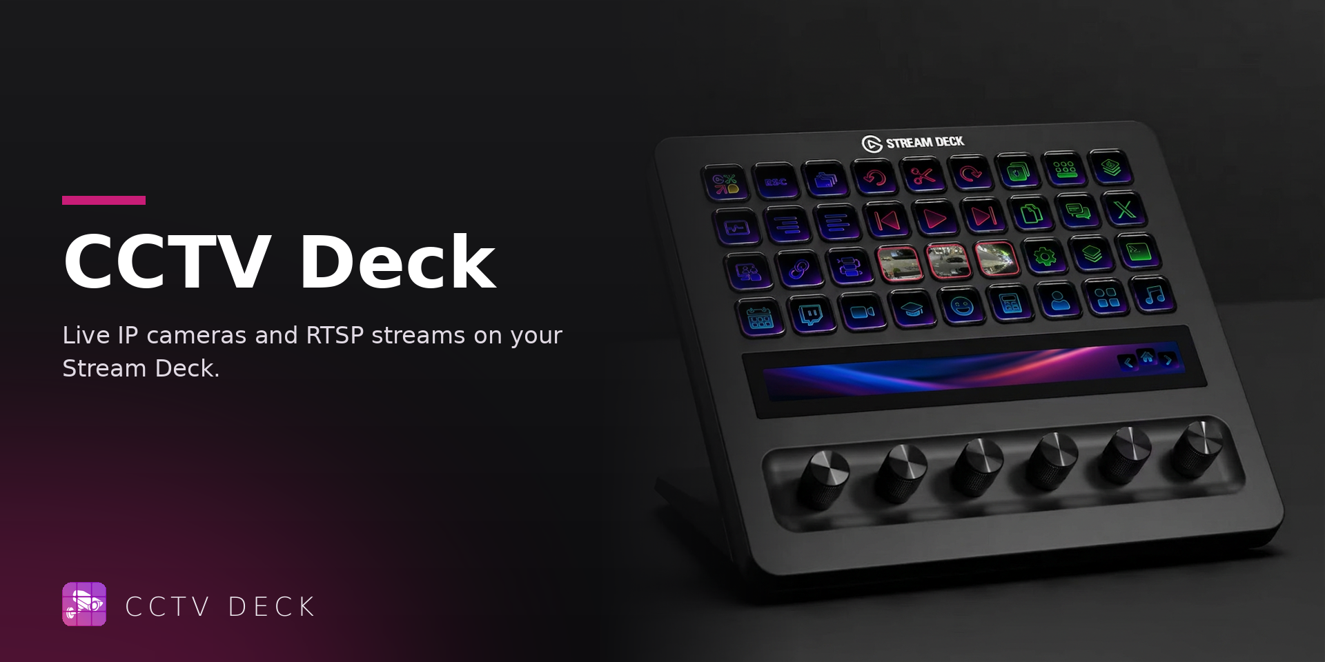 CCTV Deck — IP Camera & RTSP Viewer for Elgato Stream Deck